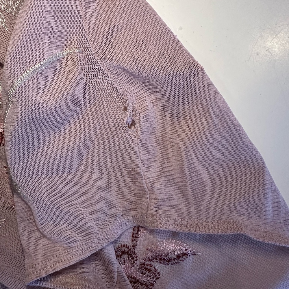 Express Floral Embroidered Mesh Bodysuit - Picture 5 of 5